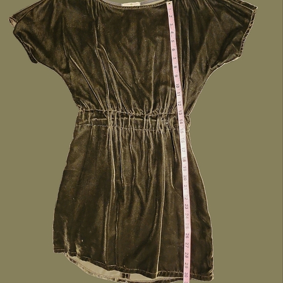 Velvet Heart Small Dark Olive Green Velvet Dress - Picture 6 of 12